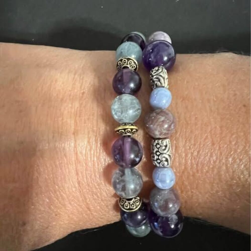 Beaded Stretch braclets - Picture 3 of 8